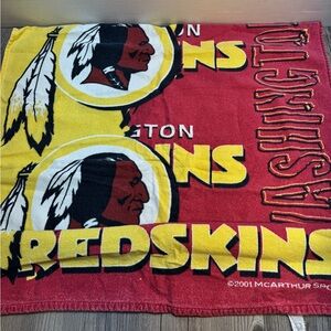 Rare Vintage 2001 McArthur Sports Washington Redskins 54”x25” Beach Towel NFL